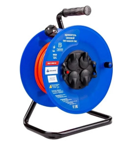 Удлинитель силовой АТЛАНТ ПВС 4000 черный/синий 9121830