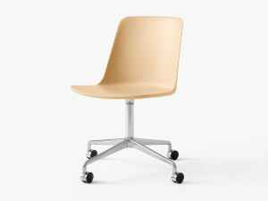 Вращающееся офисное кресло из полипропилена с 4 спицами