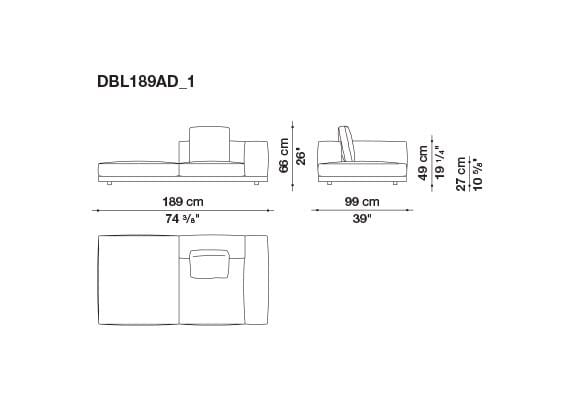 Кожаный диван B&B Italia док ARCH-00106863 - Вид №131
