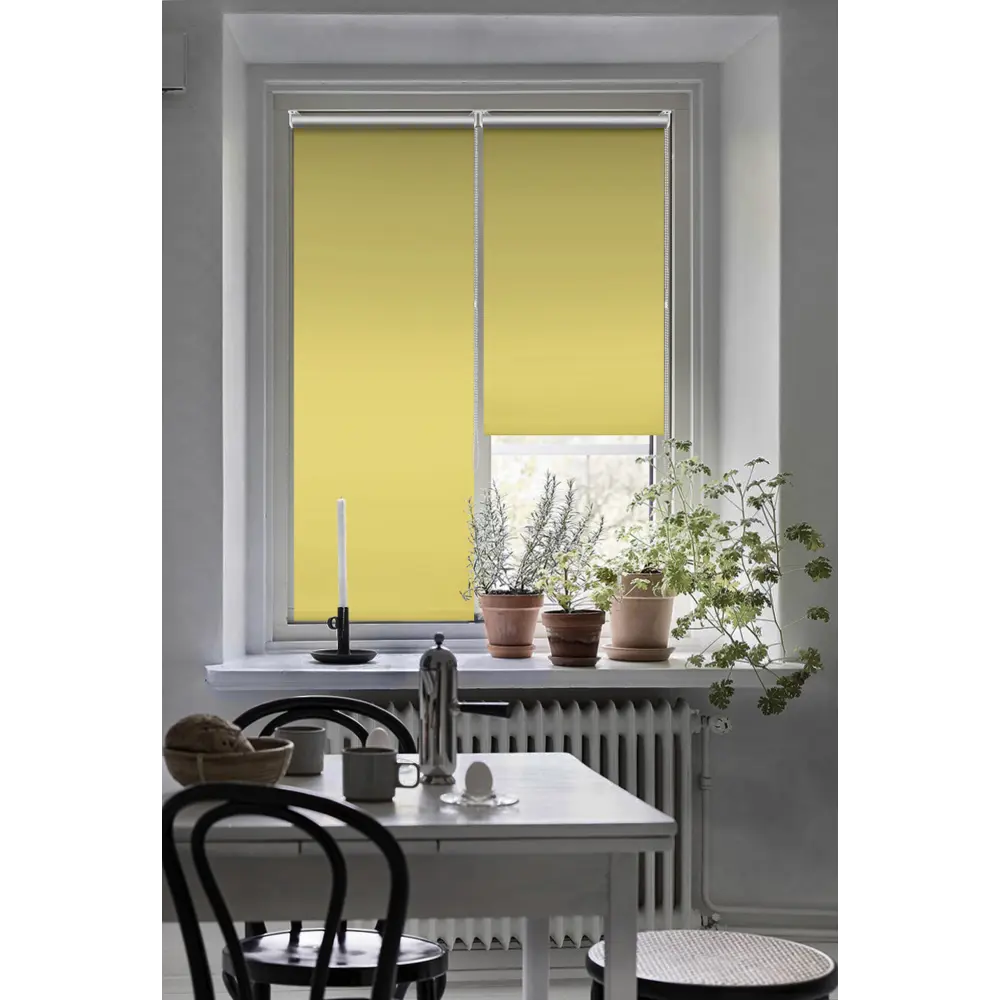 Штора рулонная блэкаут Эскар 60x160 см желтая Lime 5 BLACKOUT STLM-2037775 - Вид №5