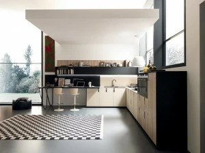 Febal Casa Линейная встроенная кухня из fenix-ntm®