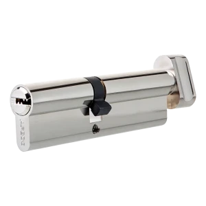 Цилиндр Apecs SM-100(45/55C)-C-NI, 45x55 мм, ключ/вертушка, цвет никель 82379238 STLM-2002288