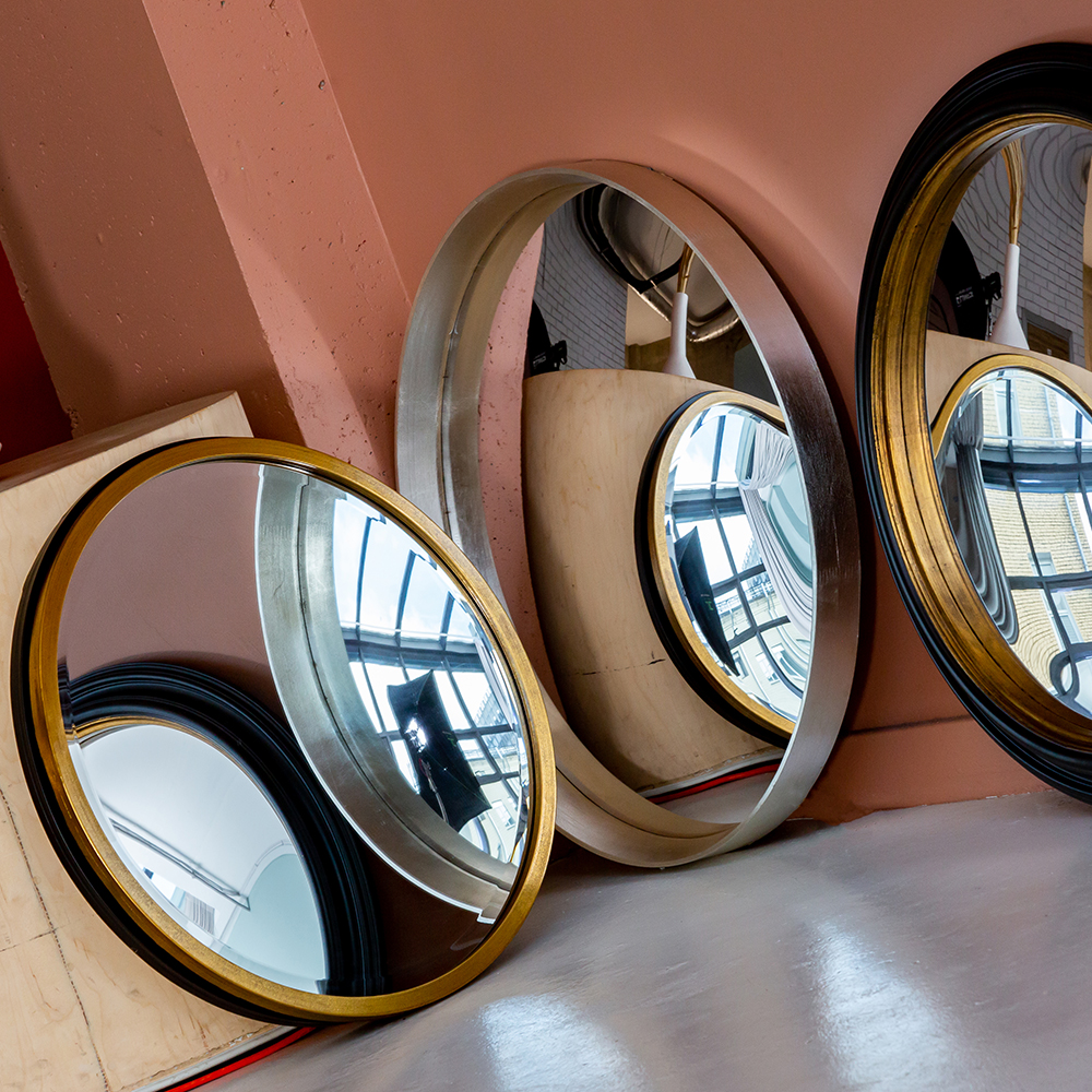 21092113 Зеркало декоративное настенное «Хогард Сильвер» (версия L) (fish-eye) Object Desire Зазеркалье  - Вид №5