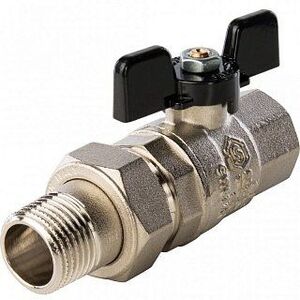 Кран шаровый STOUT ВН 1/2" с американкой бабочка