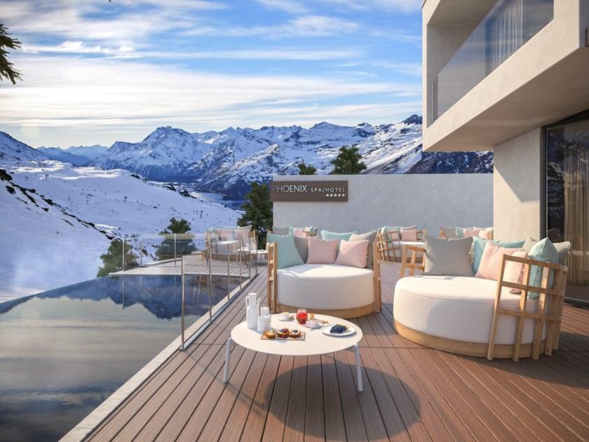 MOBIKA GARDEN Расслабляющее садовое кресло из ткани sunbrella® Bottle sun-id-1374423 - Вид №1