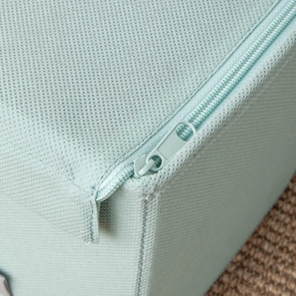 Короб с крышкой Spaceo Laguna 5, 560x165x560 мм, 51 л, нетканый, цвет зеленый STLM-2033376 - Вид №5