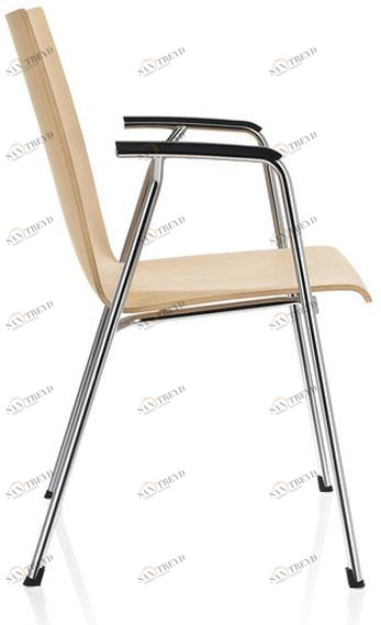 Brunner Штабелируемый стул для конференций из дерева с подлокотниками First sun-id-1448306