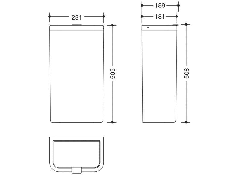 477.05.20298 корзина для бумаг HEWI Serie 477/801  - Вид №18
