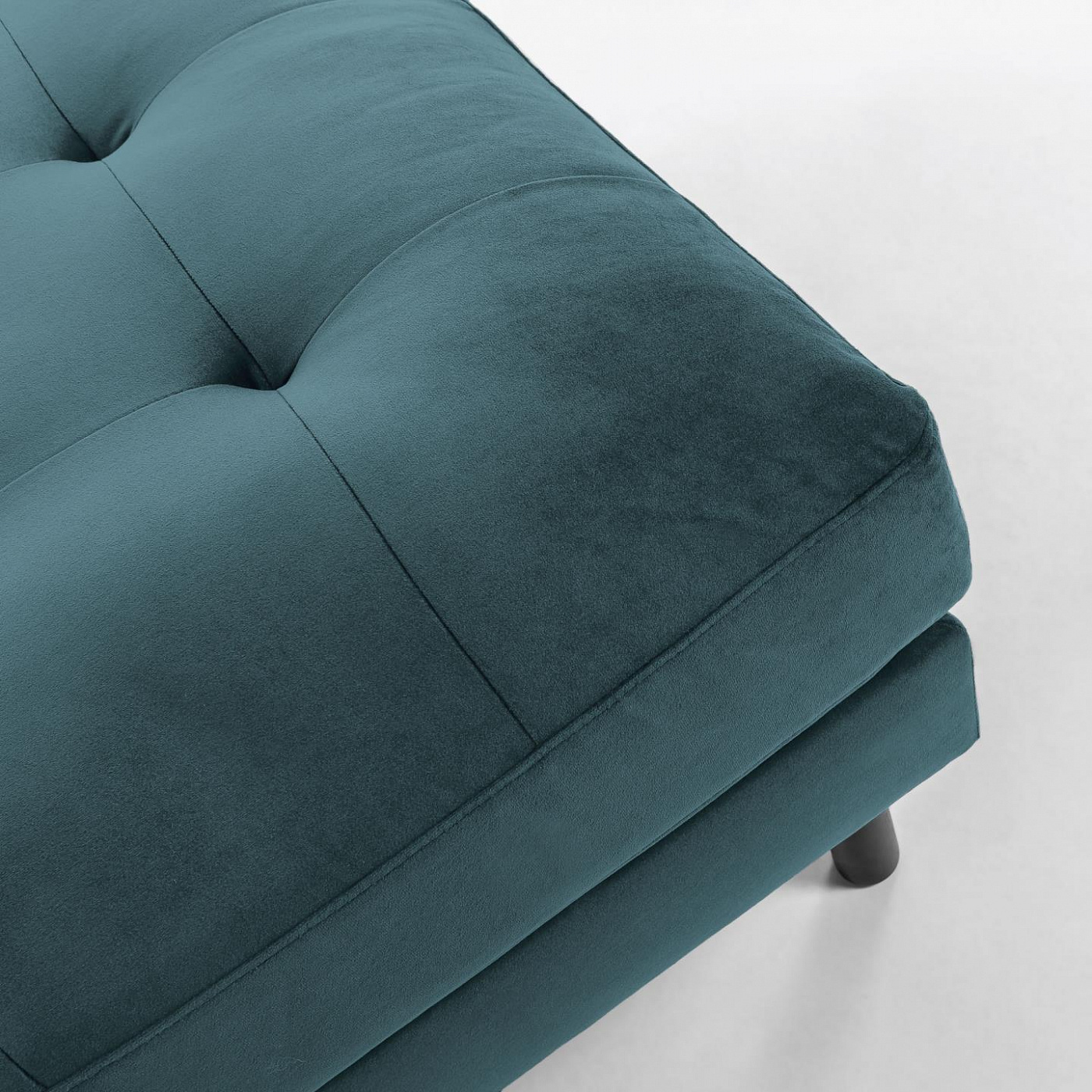 068375 Квадратный пуф Bogart бирюза бархат La Forma Debra