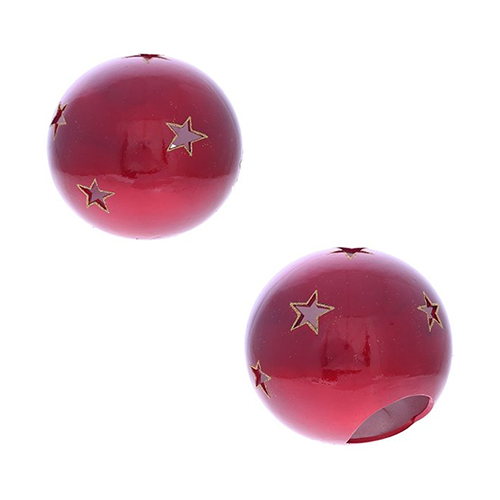 263871 Подсвечник "Красный шар" 21 х 21 х 18 см Santreyd 