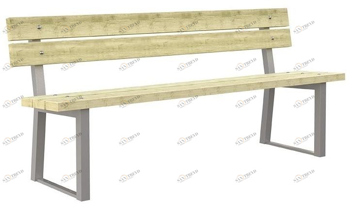 Lazzari Деревянная скамейка со спинкой Mediterraneo sun-id-1397192