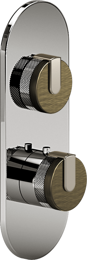 E-8026-R1VBBE0-L1PN-PC-T Планка M-Series с 2 ручками - Внешняя часть GRAFF MOD+