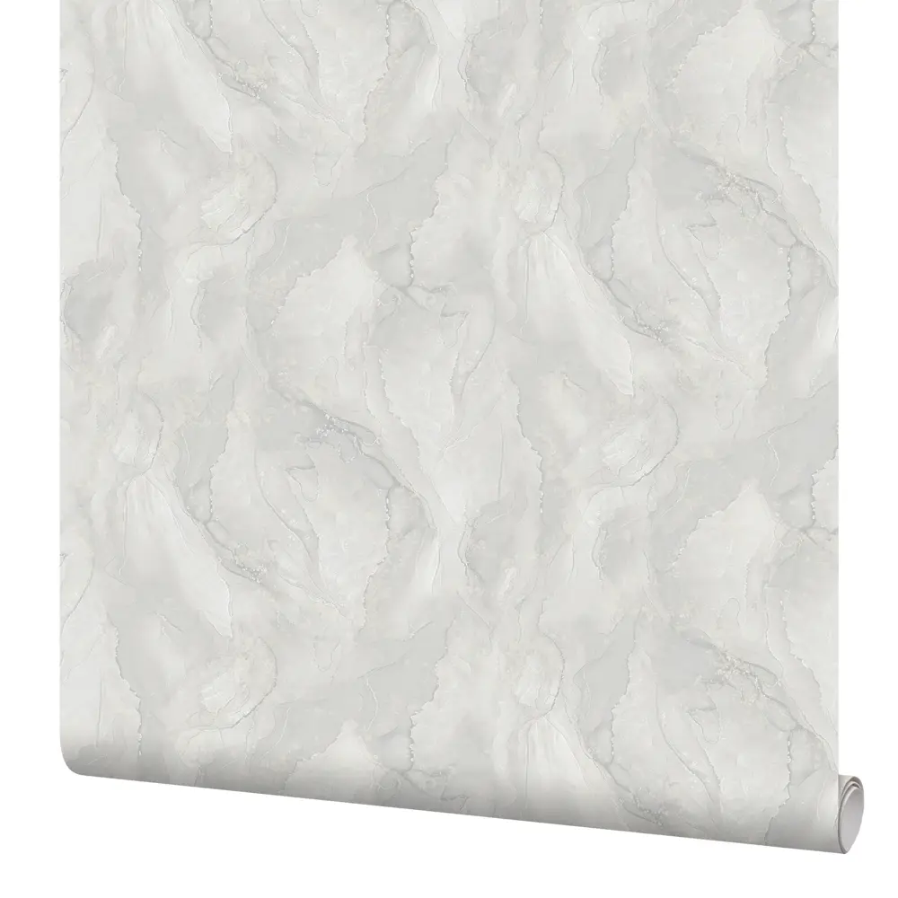 Флизелиновые обои KREAFORTA Arona серые с рельефным абстрактным узором 89406747 STLM-1576117