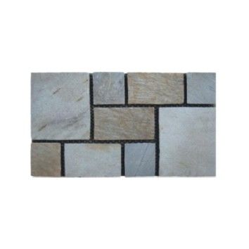 Мозаика из натурального камня, сланца и гранита PAV-107 SN-Mosaic Paving 
