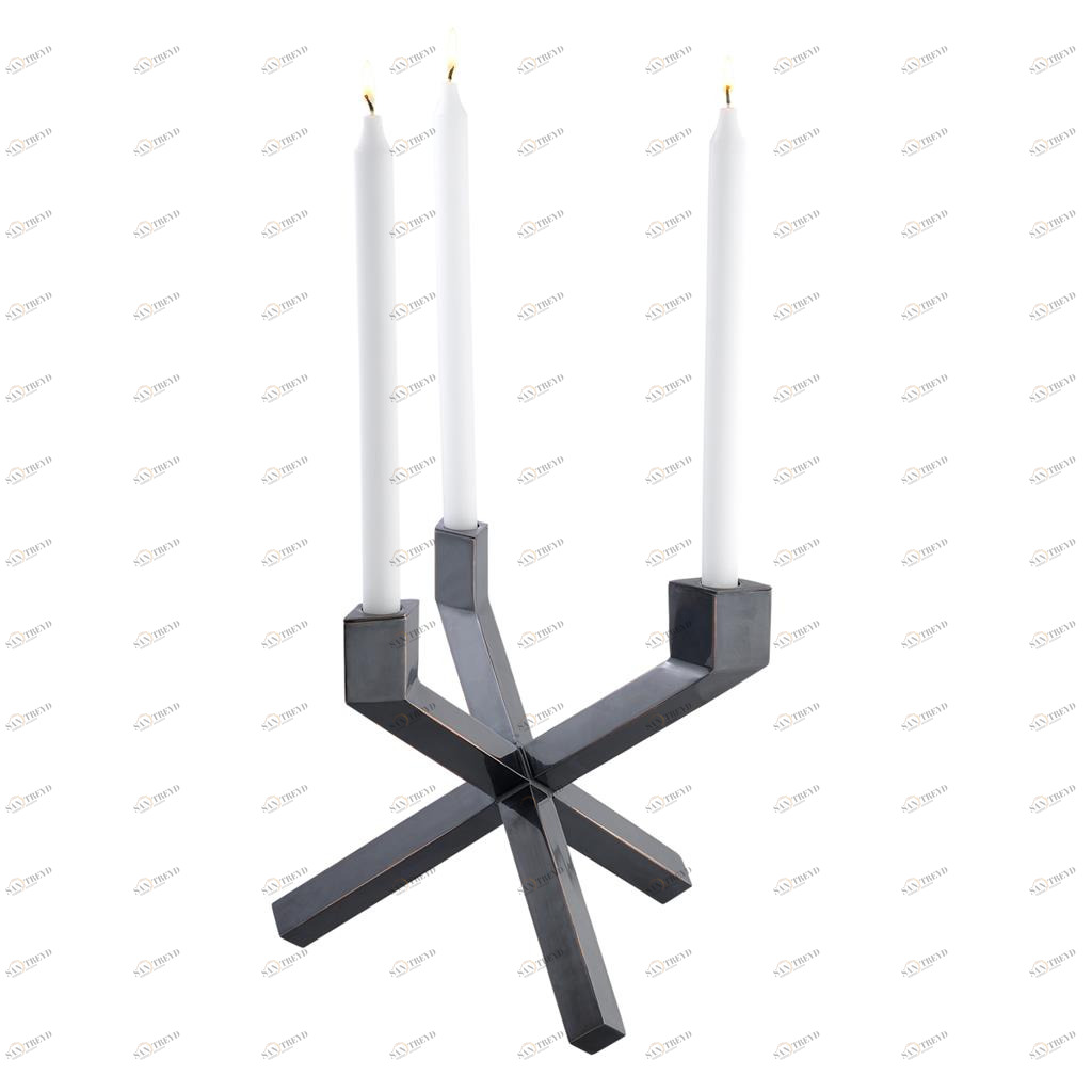 Подсвечник металлический бронзовый Candle Holder Mykonos EICHHOLTZ  00-3883359 Бронза 