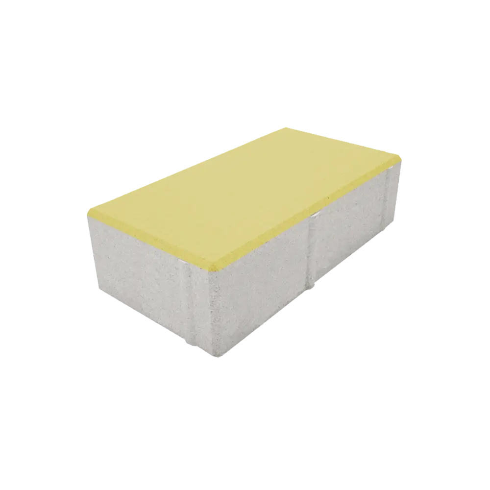 Плитка тротуарная Призма двухслойная 200x100x60 мм жёлтый 82907317 STLM-2011707 Santreyd 