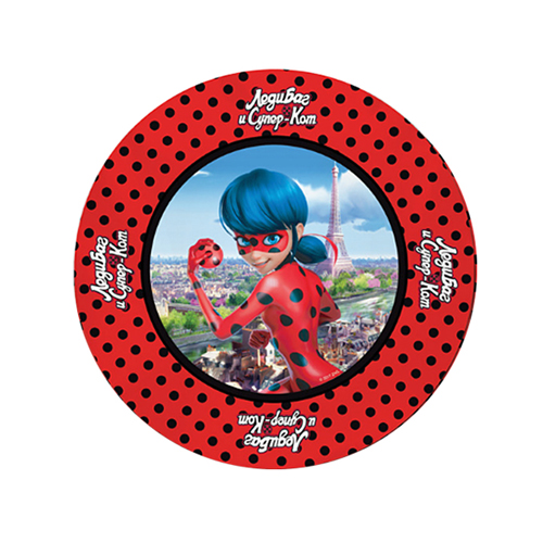 162931 P Тарелки бумажные Леди Баг 18 см 6 шт. Патибум 