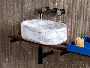 Овальная мраморная столешница