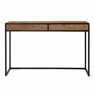 Письменный стол с ящиками деревянный, темный дуб Workspace box 2 black INTELLIGENT DESIGN  260814 Коричневый