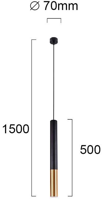 Terzo Light Светодиодный подвесной светильник из стали  V4236600  - Вид №1