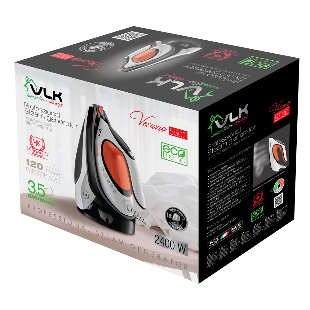 9035806 Парогенератор VLK Vesuvio 5500 черный STDN-0078547 - Вид №4