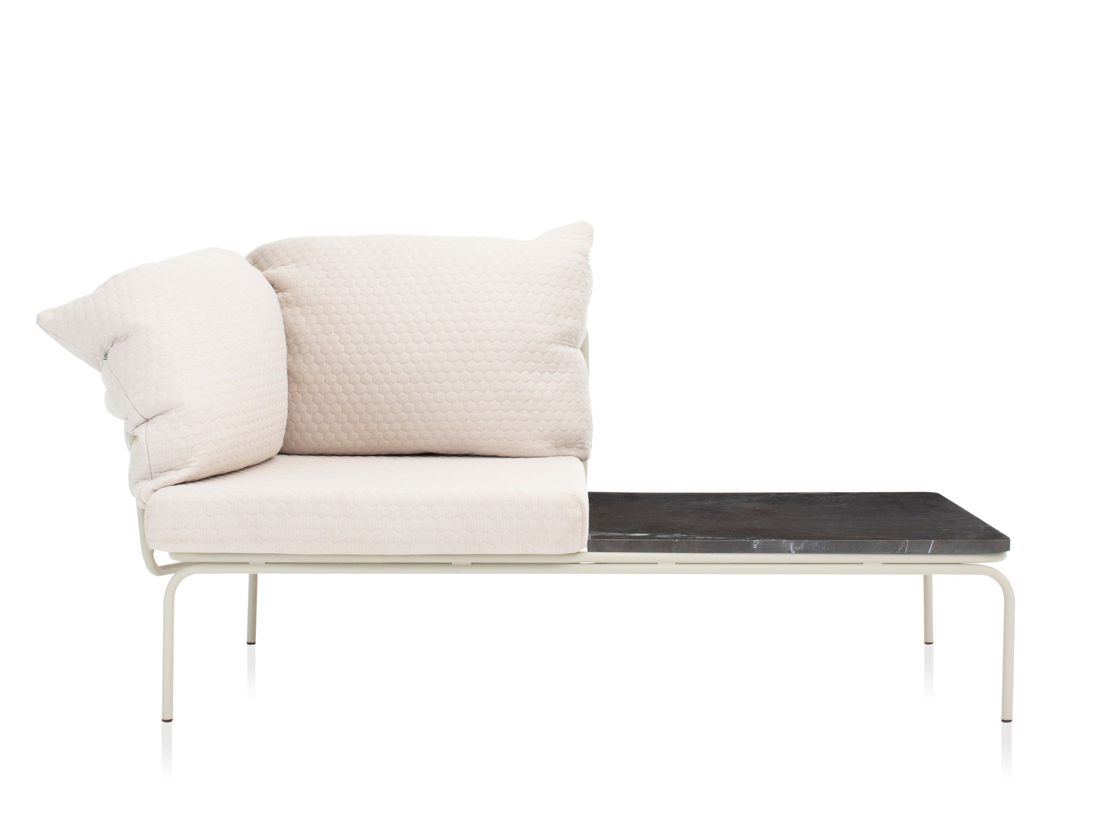 Секционное кресло из ткани с мраморной стойкой для журналов Garda Furniture Ataman ARCH-00113839