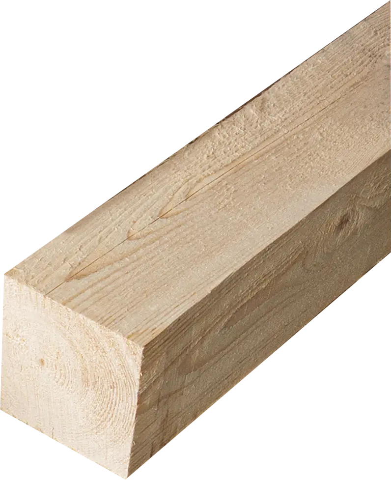 Брус строительный Santreyd 100×100×3000 мм из натуральной ели 82017667