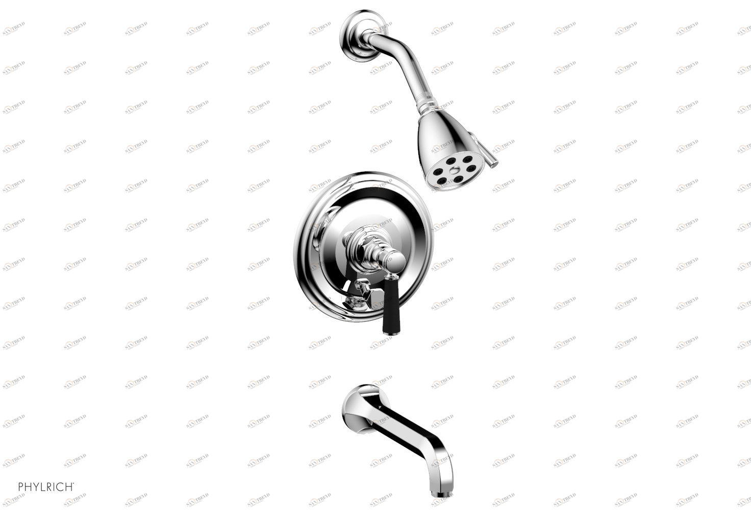 Смеситель для душа HEX TRADITIONAL Phylrich  500-28-026X040 Хромированный 