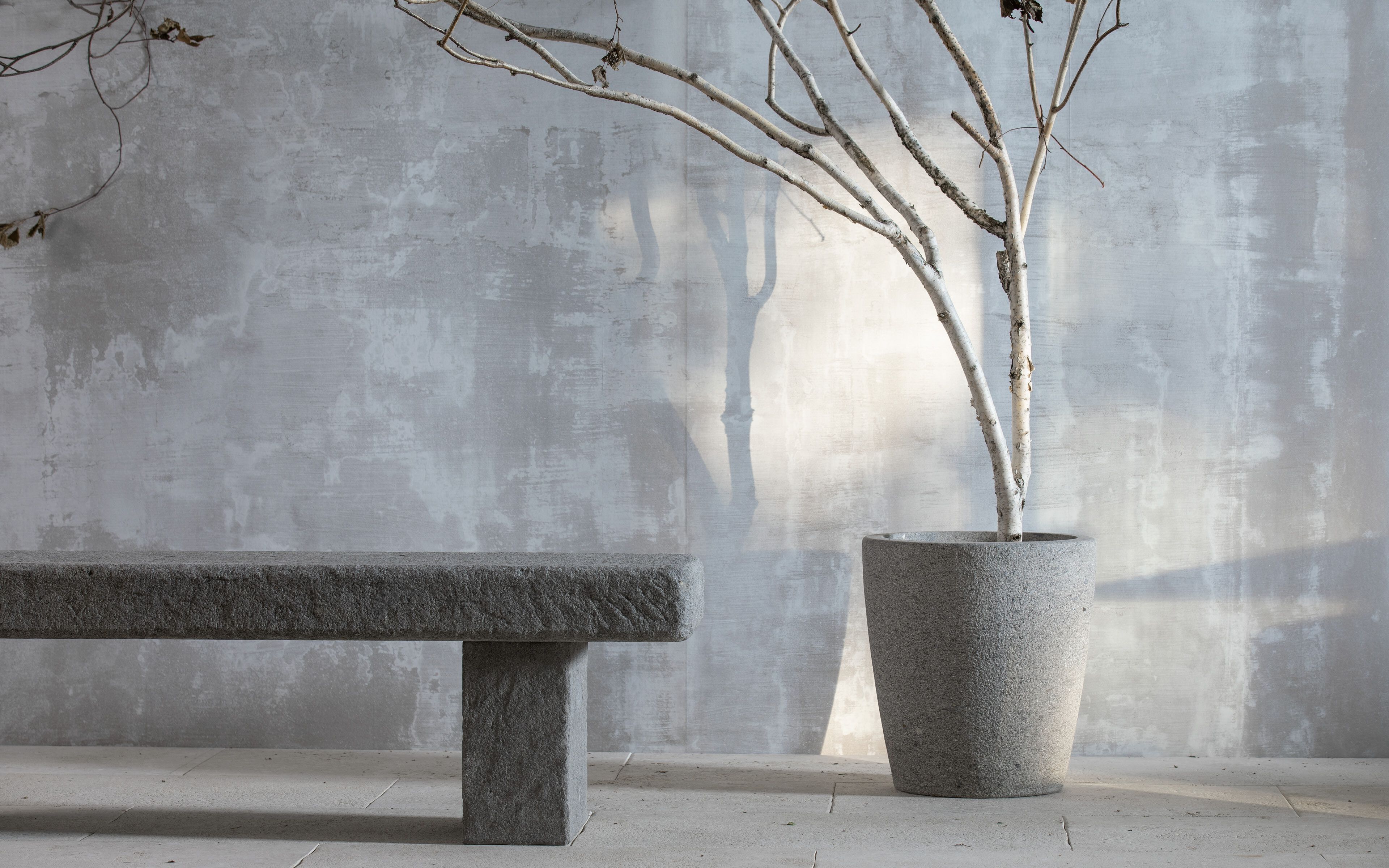 Круглый садовый горшок из пеперино VELTHA® Atrium ARCH-00072171 - Вид №2