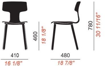 COLOS Стул полипропиленовый Split sun-id-1465608 - Вид №4