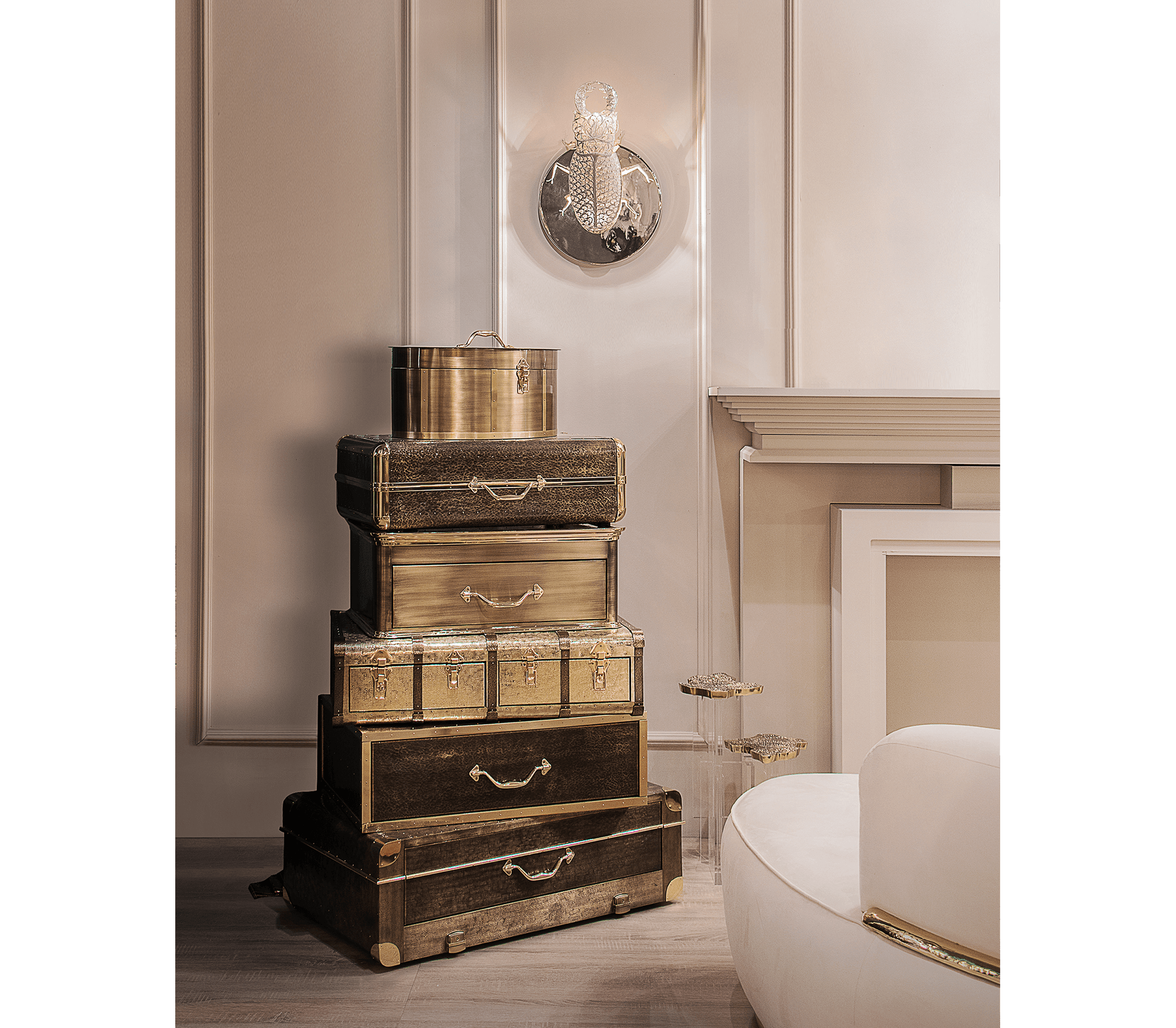 0-197 Филигранный настенный светильник lucanus Boca Do Lobo  - Вид №8