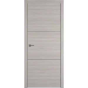 Комплект двери Канзас 2 глухая 70x200 см ПВХ цвет дуб европейский серый без доборов