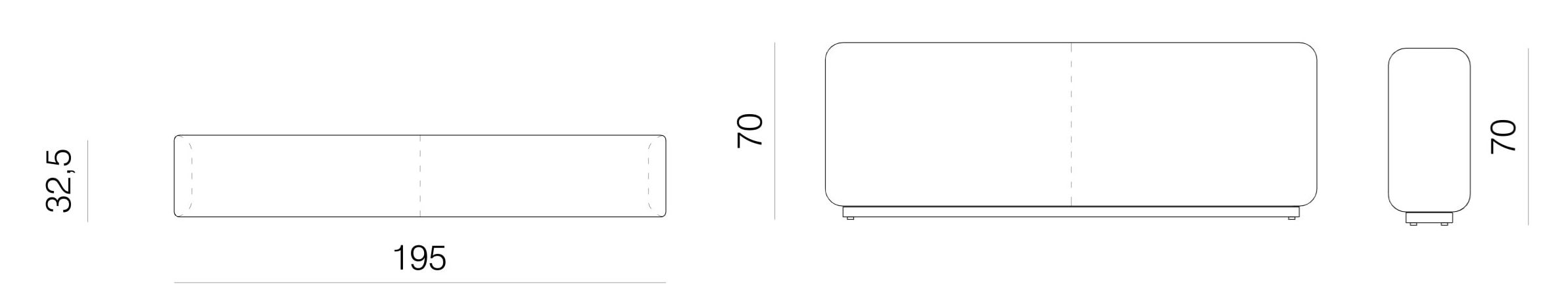 Угловой диван из ткани prostoria Klaster ARCH-00044043 - Вид №12