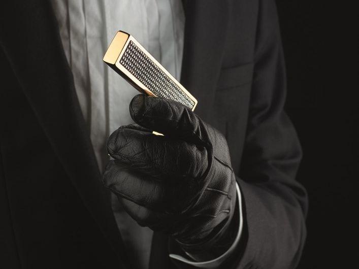 LINEA CALI' Ручка из хромированной латуни с кристаллами swarovski® на розе с замком Sintesi mesh sun-id-1511489 - Вид №1