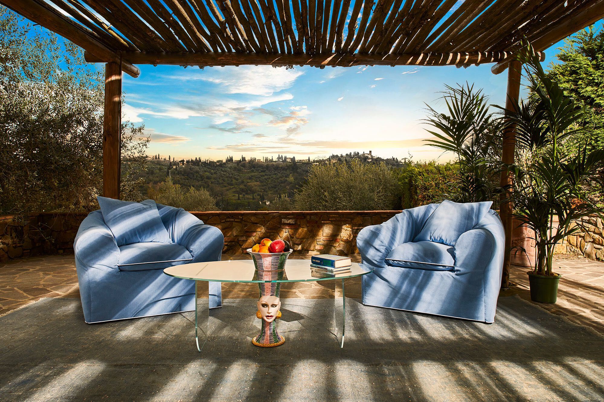 Тканевое садовое кресло с подлокотниками Paolo Nesi MARTINGALE ARCH-00145524 - Вид №2