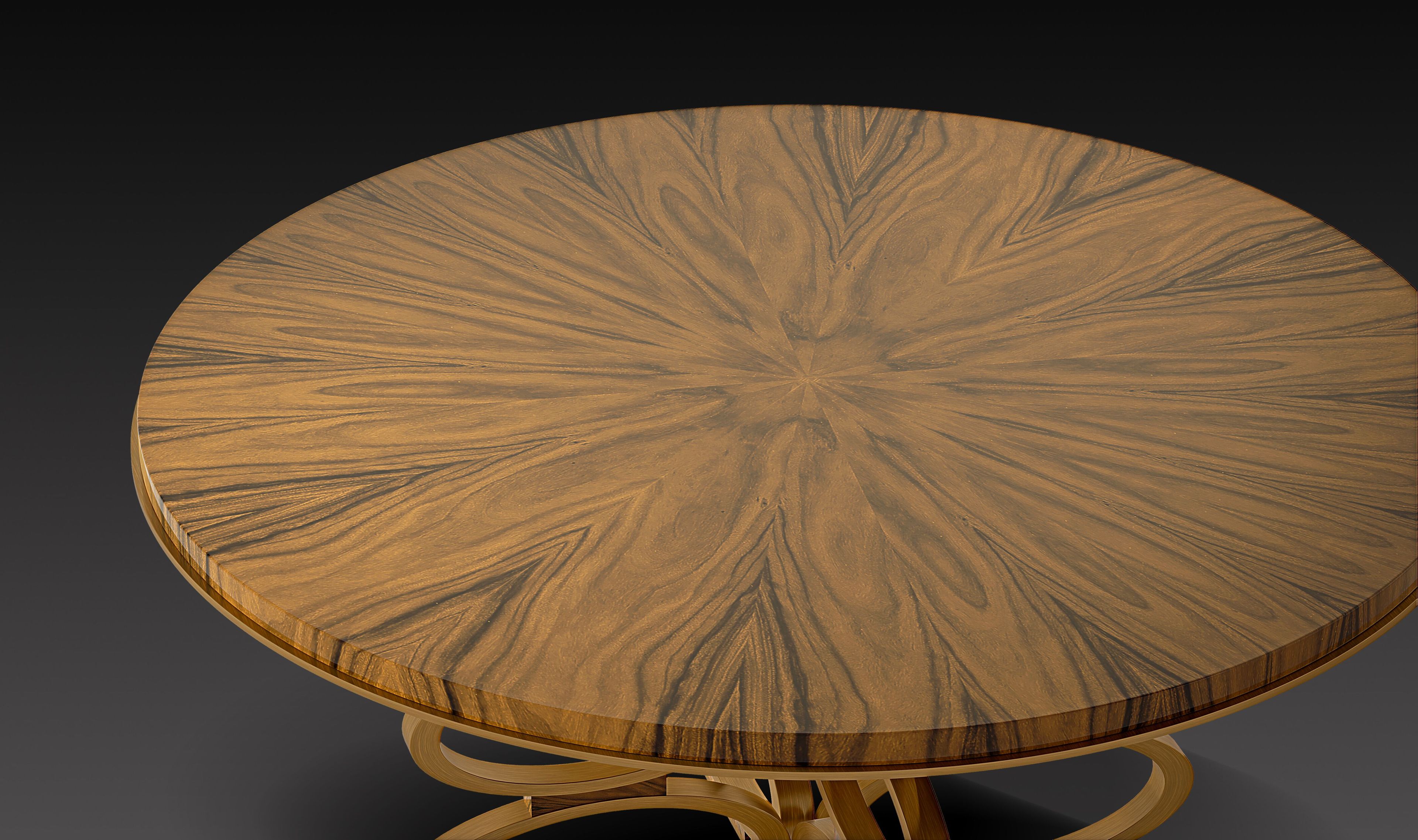 Круглый стол из дерева и металла Roman & Co Goldstein ARCH-00030211 - Вид №2