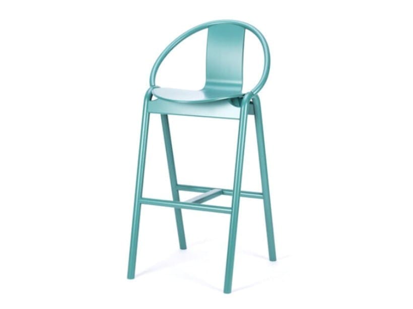 Высокий деревянный стул со спинкой TON AGAIN ARCH-00060401 - Вид №19