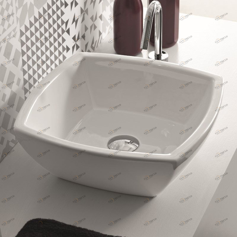 25377 Накладная раковина на столешницу  овальная Ceramica Hidra 