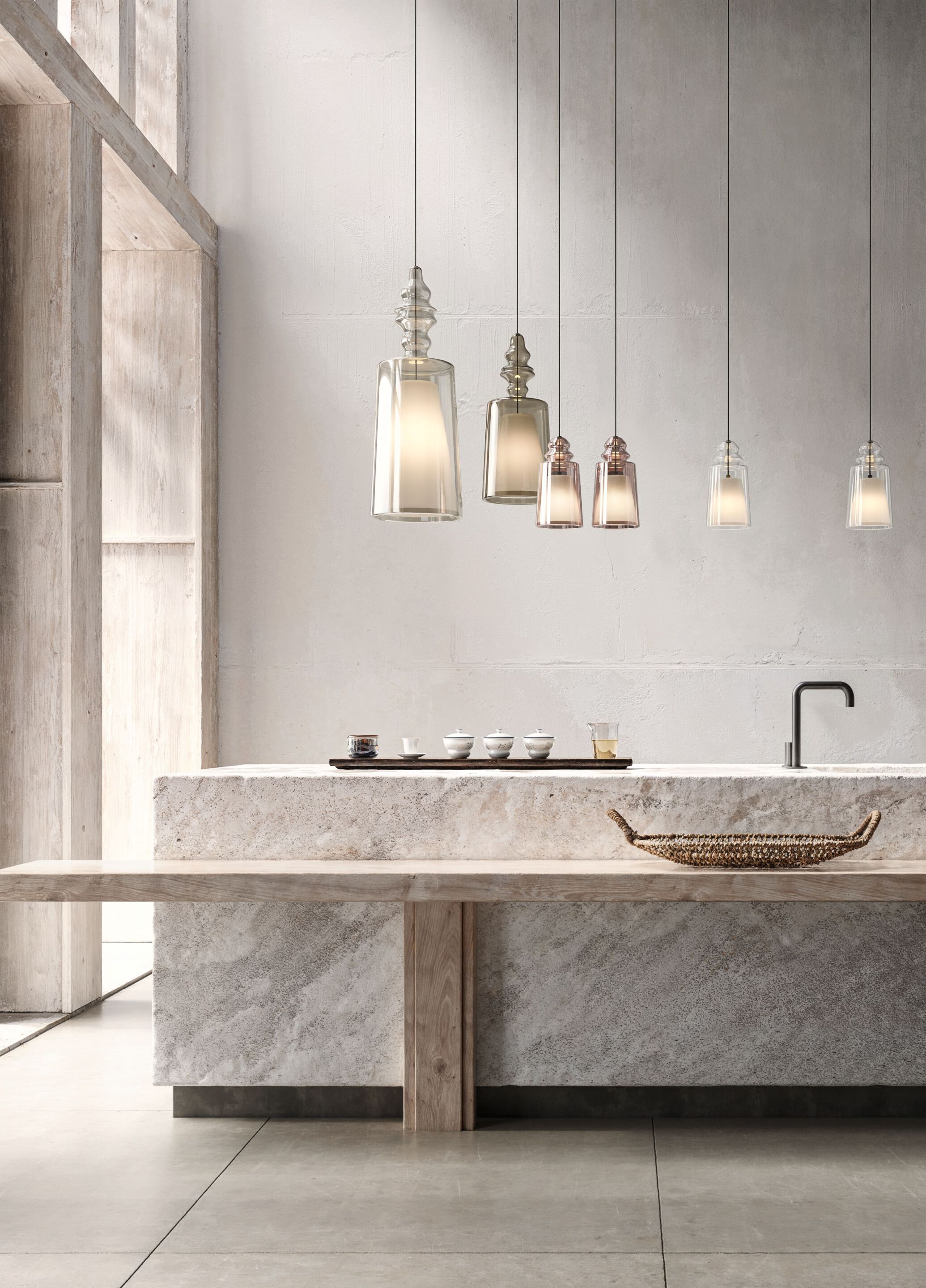 Подвесной светильник из боросиликатного стекла Karman Alibaglass ARCH-00109757 - Вид №15