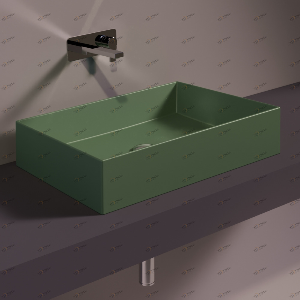 AG60MIRTOMATT Накладная раковина на столешницу  прямоугольная Simas Agile