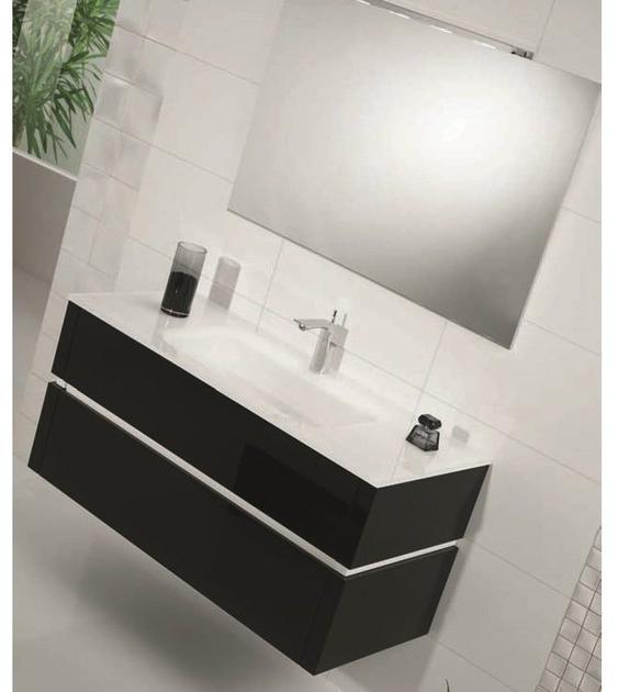 Mobiltesino Отдельная лакированная тумба под умывальник с ящиками Qubo sun-id-1442695 - Вид №2