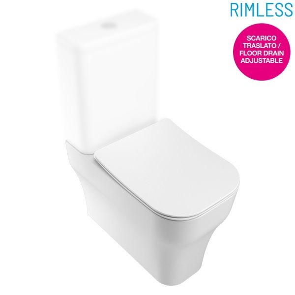 SYN1303R13 Компакт унитаз с бачком Черный Olympia Ceramica Synthesis eco Италия