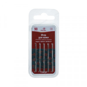 0220-20 (№90-130) Иглы для быт. шв. машин для кожи 5 шт в блистере № 90 АРТИ