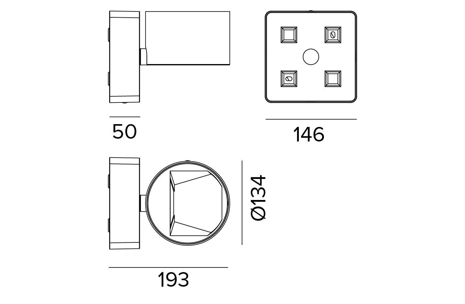 Алюминиевый светодиодный настенный светильник TARGETTI Zeno ARCH-00027602 - Вид №3