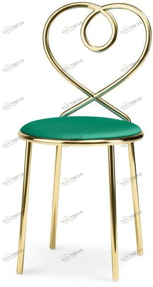 GHIDINI1961 Стул из латуни с обивкой  Nz201pb102-0201 