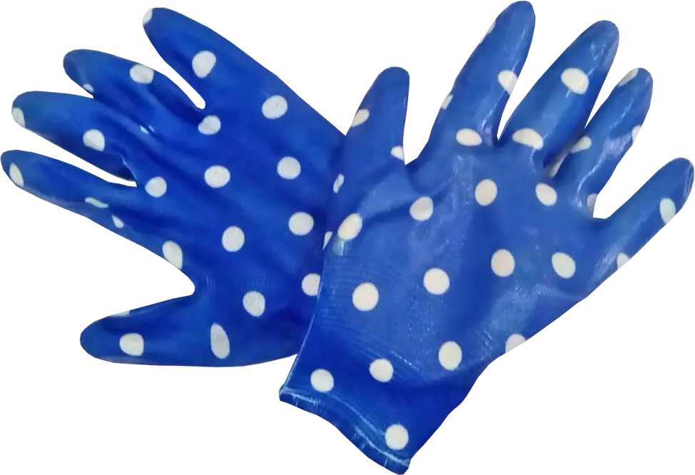 Садовые перчатки GARDEN FLOWERS с нитриловым покрытием для защиты рук 82842745