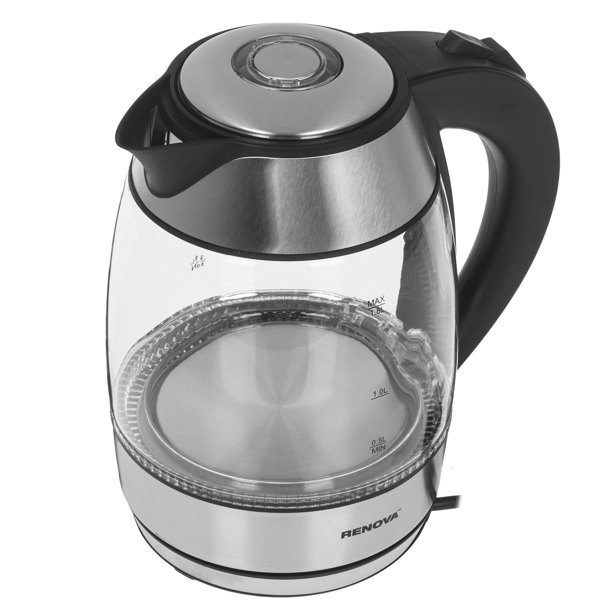 9207214 Электрочайник Renova KT17G-06B серебристый STDN-0051104 - Вид №2