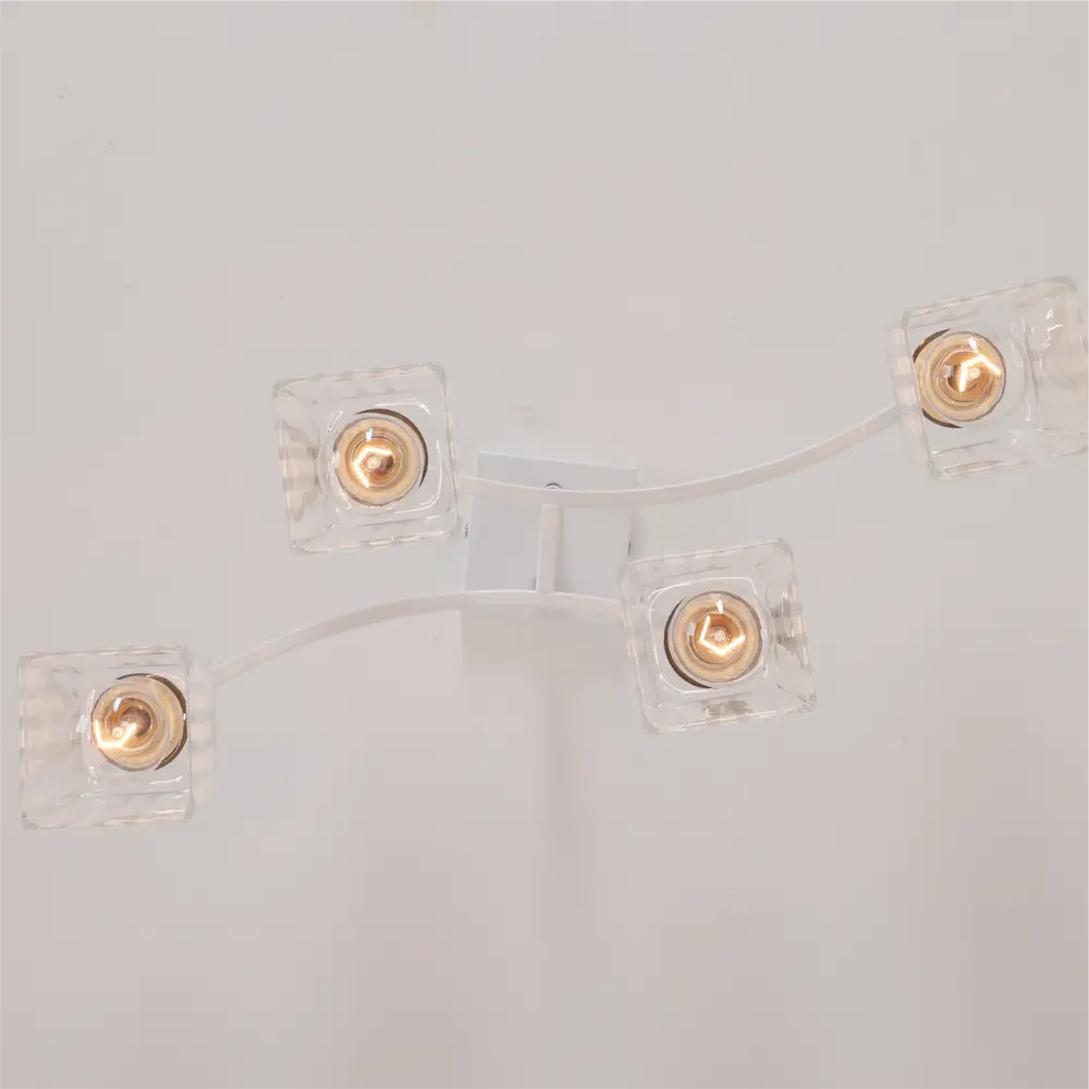 Люстра потолочная «Nares» 4 лампы 12 м² цвет белый SCHAFFNER STLM-2123268 - Вид №5