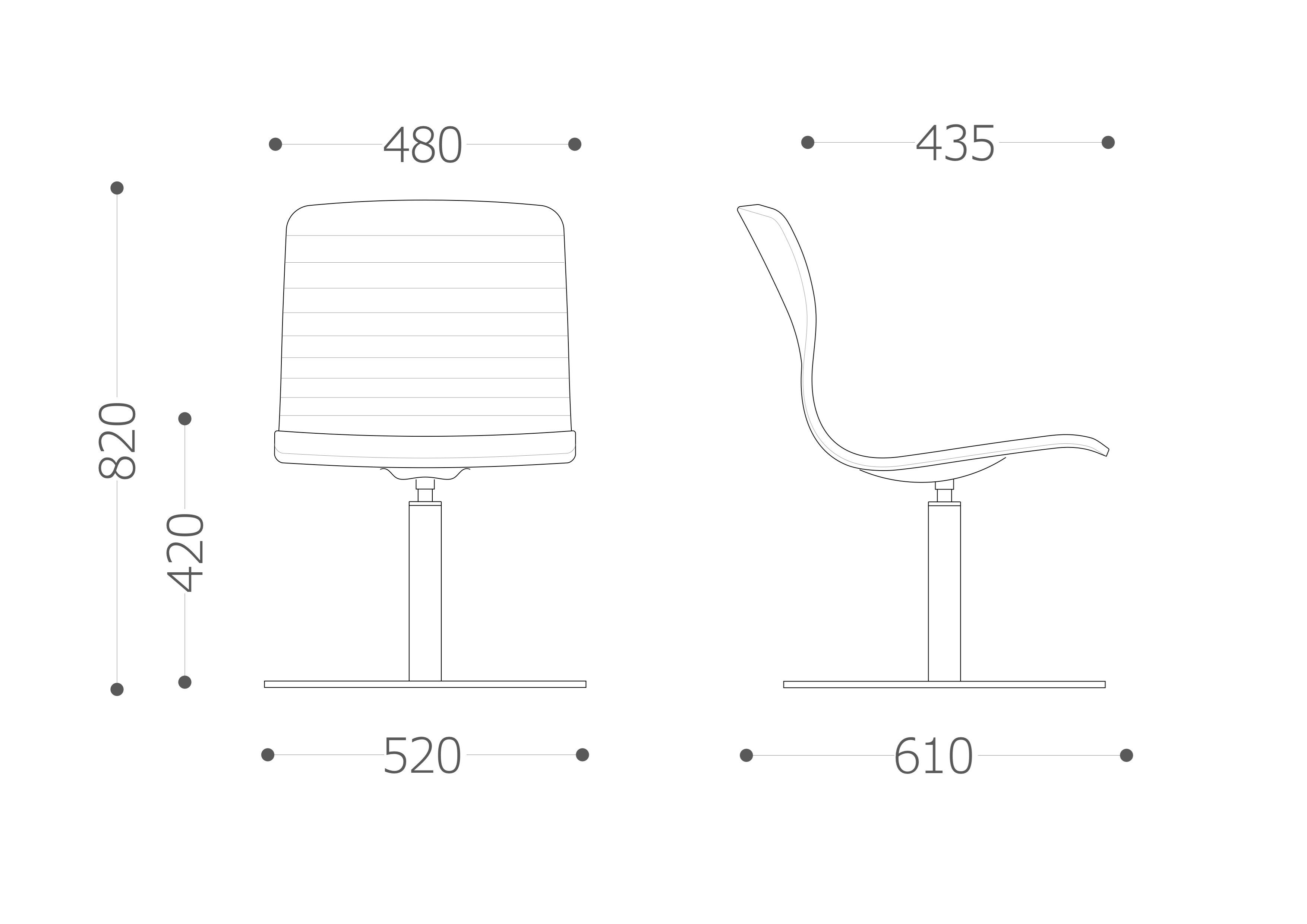 Мягкое кресло с поворотным основанием из нержавеющей стали VAGHI Union Guest ARCH-00032145 - Вид №4