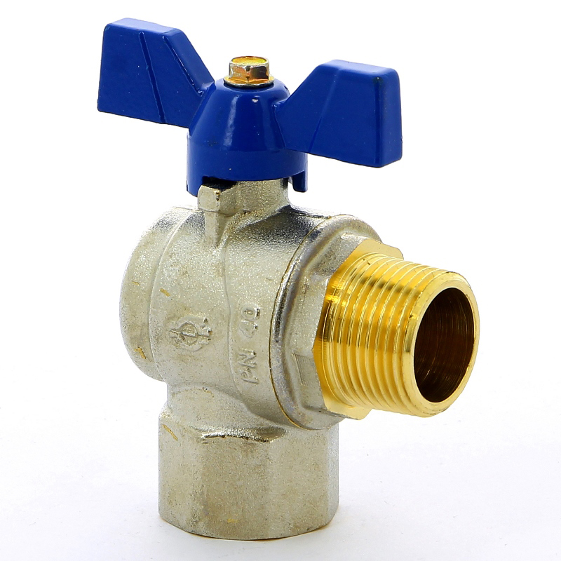 Кран шаровой НВ угловой EVOLUTION бабочка F.I.V. 3/4" FIV 6771R105 - Вид №4